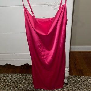 Hot pink dress